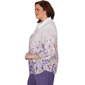 Plus Size Alfred Dunner Grand Bazaar Floral Button Down Blouse - image 4