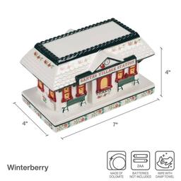 Pfaltzgraff® Winterberry Village Train Station with LED Light