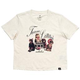 Girls (7-16) adidas® Short Sleeve Team Cattitude Heather Tee