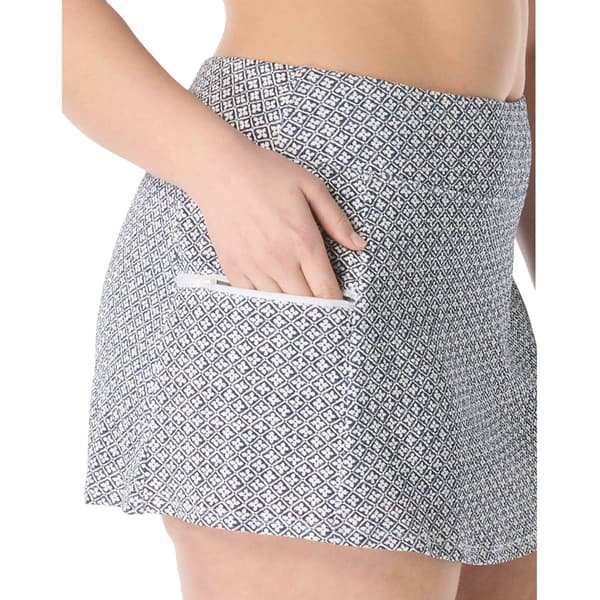 Plus Size Beach House Diamond Meadows Emma Skort Swim Bottom