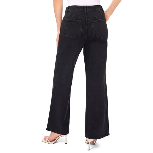 Womens Cece Wide Leg Classic Jeans with Heart Button Closure