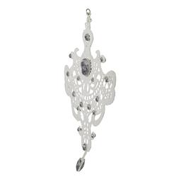 Melrose Elegant Jeweled Lace Doily Style Christmas Ornament