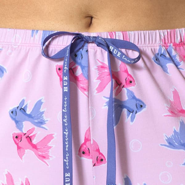 Womens HUE&#174; Goldfish Friends Capri Pajama Pants
