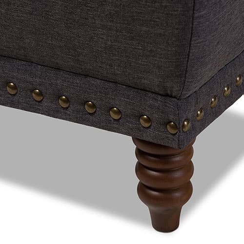 Baxton Studio Annabelle Upholstered Storage Ottoman