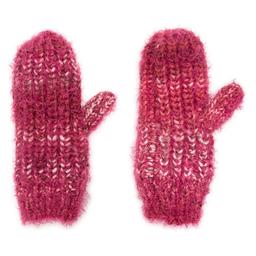 Womens MUK LUKS® Chunky Space Dye Eyelash Mitten - Berry