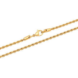 Mens Gentlemen's Classics&#8482; Gold-Tone Stainless Steel Necklace