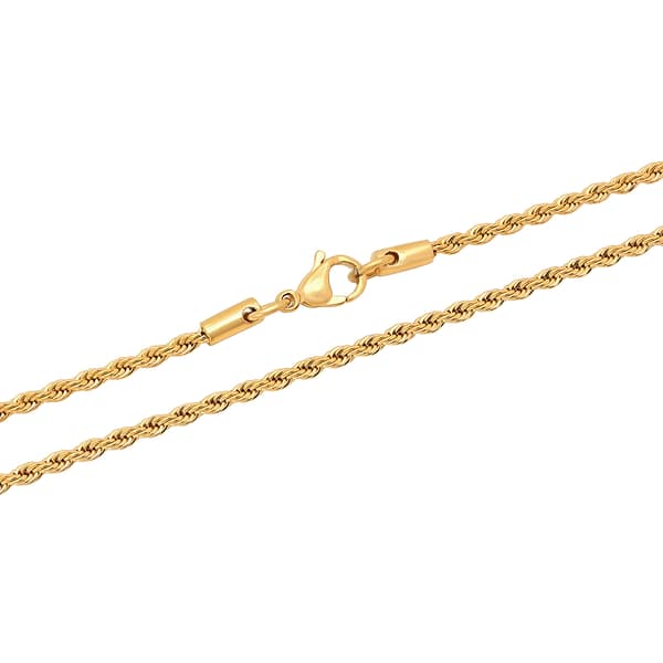 Mens Gentlemen's Classics™ Gold-Tone Stainless Steel Necklace