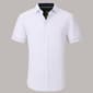 Mens Tom Baine Short Sleeve Slim Fit Anchor Dress Shirt - Blue - image 1