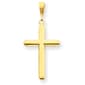 Unisex Gold Classics&#40;tm&#41; 14kt. Gold Polished Cross Pendant - image 1