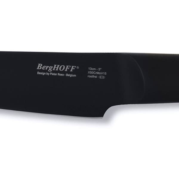 BergHOFF Ron Stainless Steel 6pc. Double-coated Knife Block Set