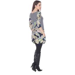 Womens White Mark Teagan Bold Print Tunic