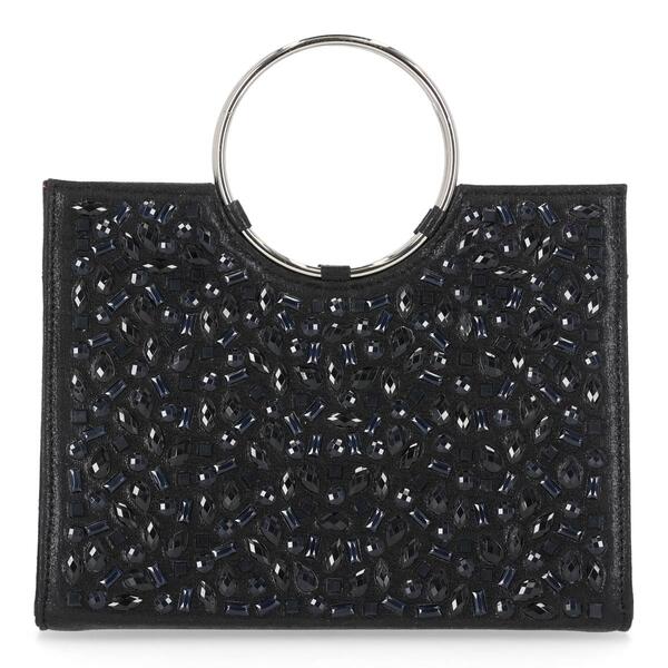 Jessica McClintock Lena Circle Handle Evening Bag - image 