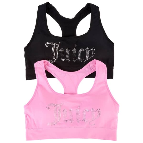 Juniors Juicy Couture 2pk. Bralette w/Rhinestones JC6981-2PKD - image 