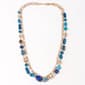 Ashley Cooper&#40;tm&#41; 2 Row Gold Blue Tone Multi Bead Long Necklace - image 1