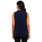 Petite Notations Sleeveless Button Front Air Flow Blouse - image 5