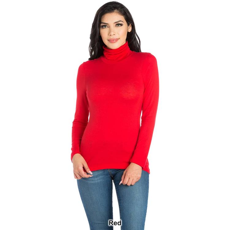 Womens 24/7 Comfort Apparel Classic Long Sleeve Turtleneck