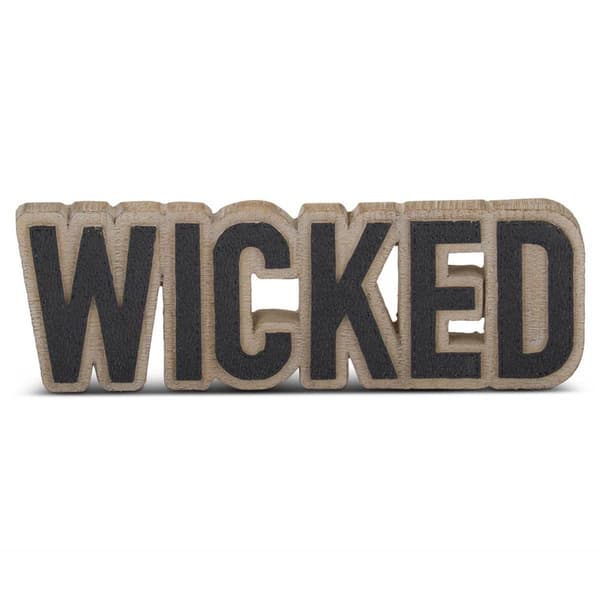 K&K Interiors Wicked Cutout Tabletop Sign - image 