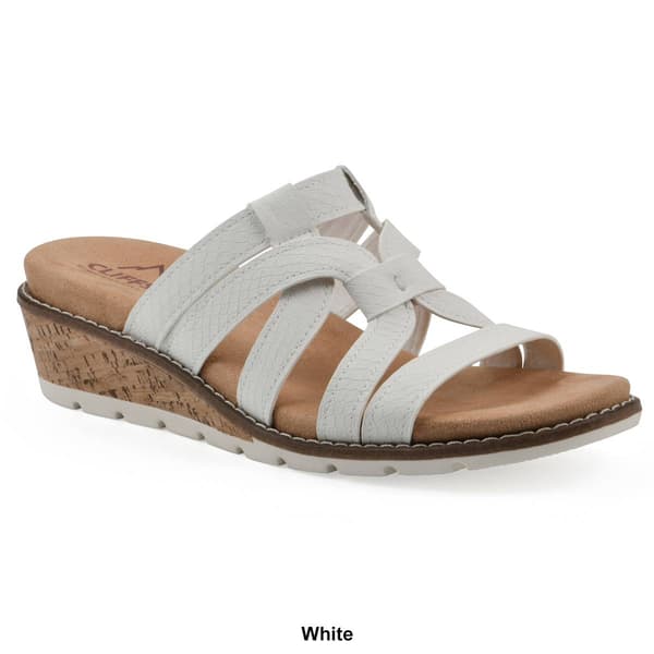 Womens Cliffs by White Mountain Tinisha Wedge Sandals