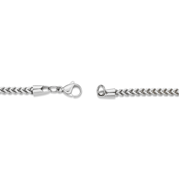 Mens Lynx Stainless Steel 2.5mm Franco Chain Necklace