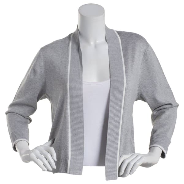 Womens 89th &amp; Madison Tipped Cuff Braceelt Cardigan