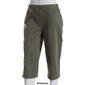Plus Size Napa Valley Pull On Solid Split Hem Capri Pants - image 7