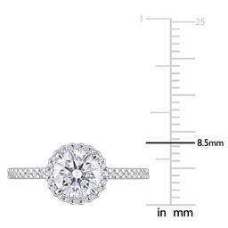 Gemstone Classics™ 1 1/4kt. Dew Moissanite Halo Ring