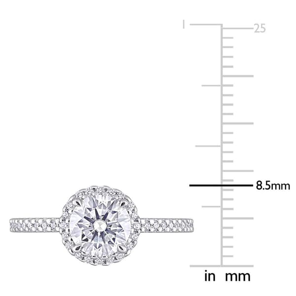 Gemstone Classics&#8482; 1 1/4kt. Dew Moissanite Halo Ring