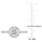 Gemstone Classics&#8482; 1 1/4kt. Dew Moissanite Halo Ring - image 4
