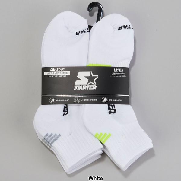 Mens Starter® 6pk. Quarter Socks - image 