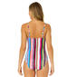 Womens Anne Cole Stripe Shirred Mio One Piece Swimsuit - image 2