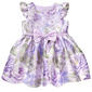 Toddler Girl Rare Editions Floral Brocade Dress w/ Bow - image 2