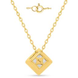 Nova Star® Gold Plated Sterling Silver Lab Grown Diamond Pendant