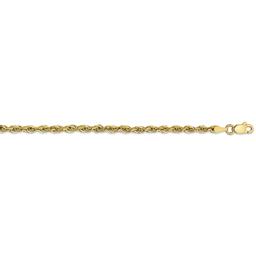 Mens Gold Classics(tm) 10kt. 2.8mm 8in. Semi-Solid Chain Bracelet