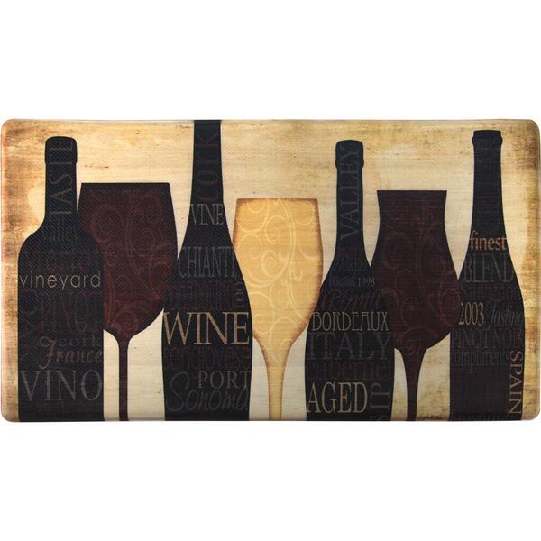 J&V Textiles Cloud Comfort Anti-Fatigue Wine Kitchen Mat - image 