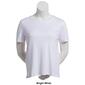 Petite Hasting & Smith Short Sleeve Solid Round Neck Tee - image 5