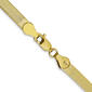 Unisex Gold Classics&#8482;10kt. 4.0mm Silky Herringbone Chain Bracelet - image 3