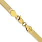 Unisex Gold Classics&#8482;10kt. 4.0mm Silky Herringbone Chain Bracelet - image 3