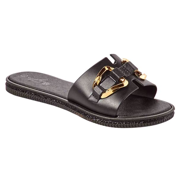 Womens Love 83 Buckle Band Jelly Slide Sandals - image 