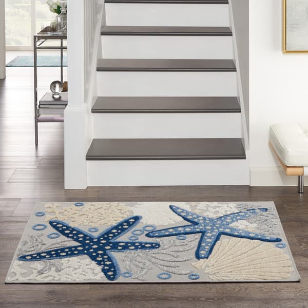 Nourison Aloha Starfish Print Indoor/Outdoor Area Rug