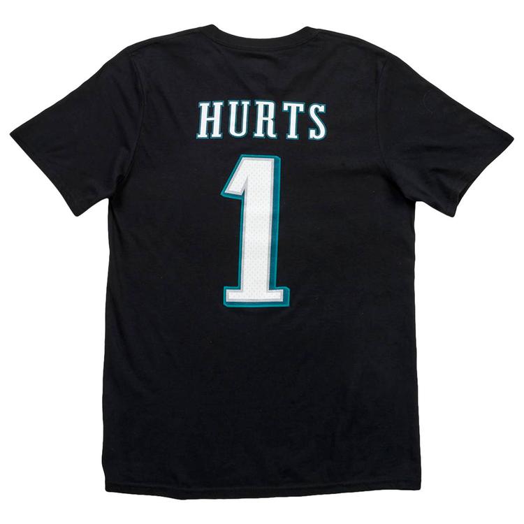 Mens Fanatics Eagles Hurts (1) Short Sleeve Tee - Black