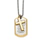 Mens Gentlemens Classics&#40;tm&#41; Gold Plated Serenity Prayer Necklace - image 1