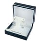 Fine Silver Plated 30mm Double Row Hoop Earrings - image 2