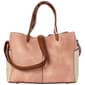 DS Fashion NY Small Double Handle Colorblock Satchel - image 3