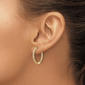 Pure Fire 14kt. Yellow Gold Lab Grown Diamond Round Hoop Earrings - image 3