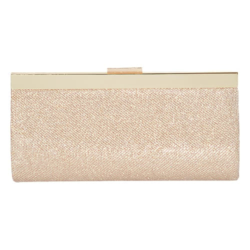 Sasha Shimmer Kisslock Clutch Evening Bag - image 