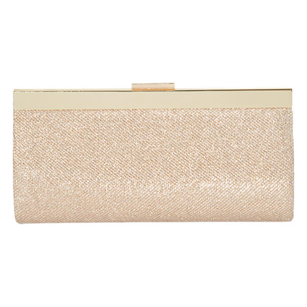 Sasha Shimmer Kisslock Clutch Evening Bag - image 
