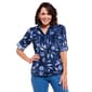 Womens Hasting & Smith Paisley 3/4 Sleeve Casual Button Down - image 1