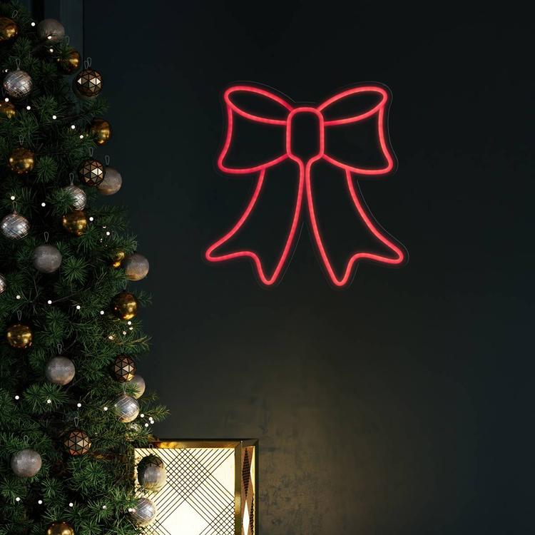 Northlight Seasonal 15in. LED Neon Bow Christmas Window Décor