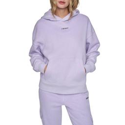 Womens DKNY Sport Long Sleeve Metallic Bubble Logo Hoodie