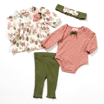 Baby Girl (NB-9M) Little Lass Forest Leggings Set - Boscov's